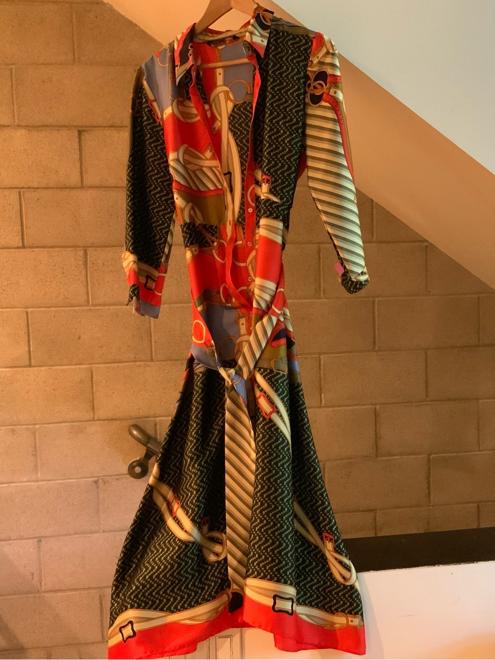 Zara multicolor dress sz large new